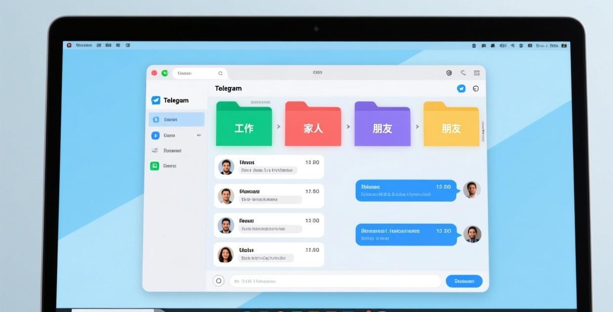 Telegram Windows 版文件夹分类管理功能
